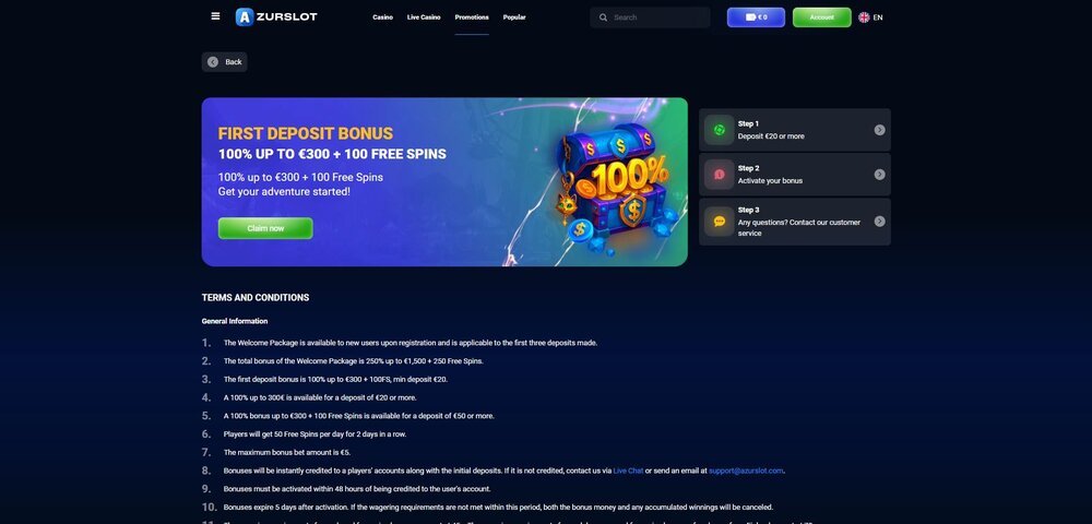 azurslot free spins