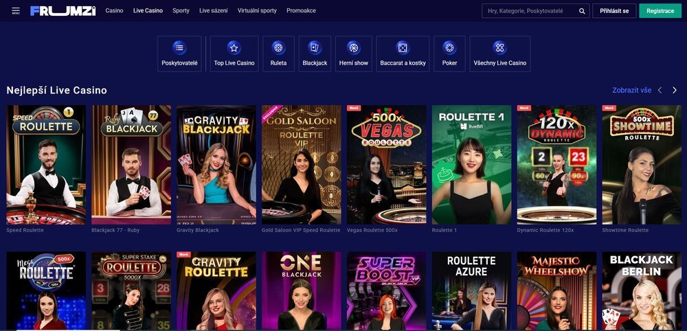 frumzi live casino