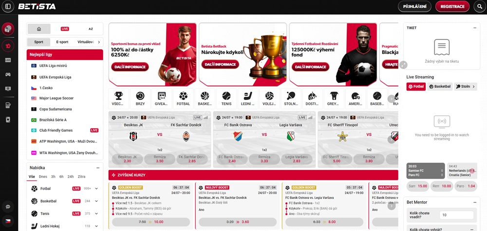 Betista sázkovká kancelář