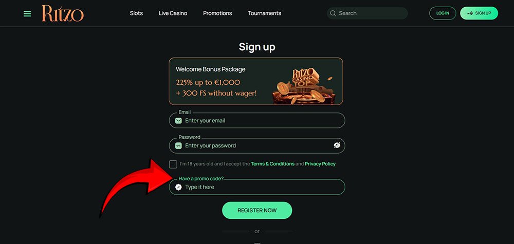 Ritzo promo code