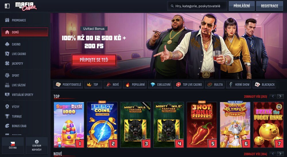 MafiaCasino casino homepage