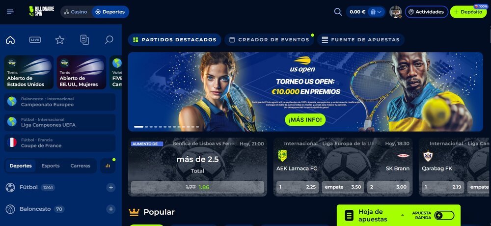 Billionairespin casa de apuestas