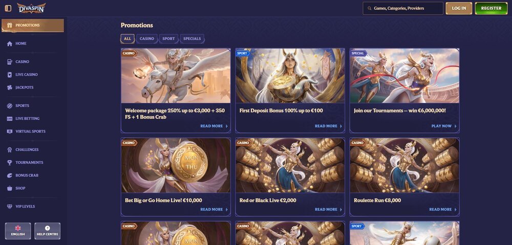 divaspin bonuses