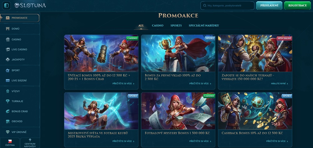 Slotuna bonusy červenec 2025