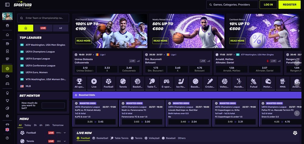 Sportuna sportsbook
