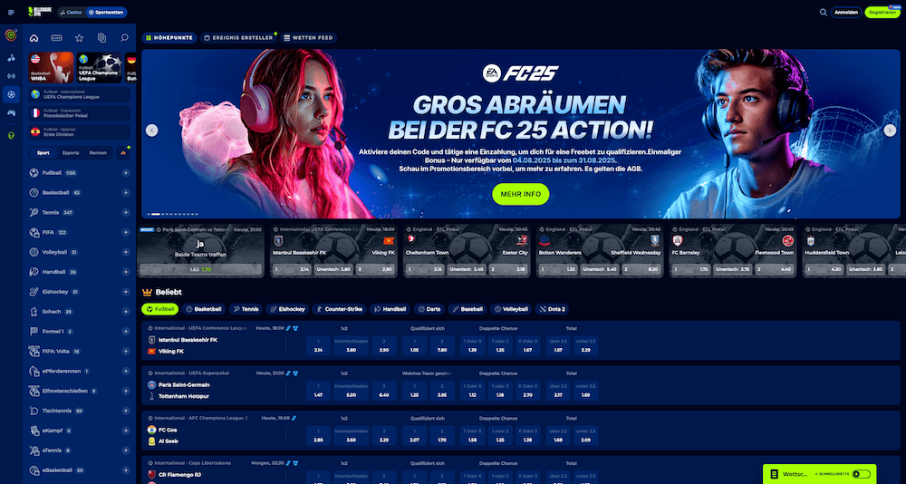 63552 Billionairespin Wettbüro