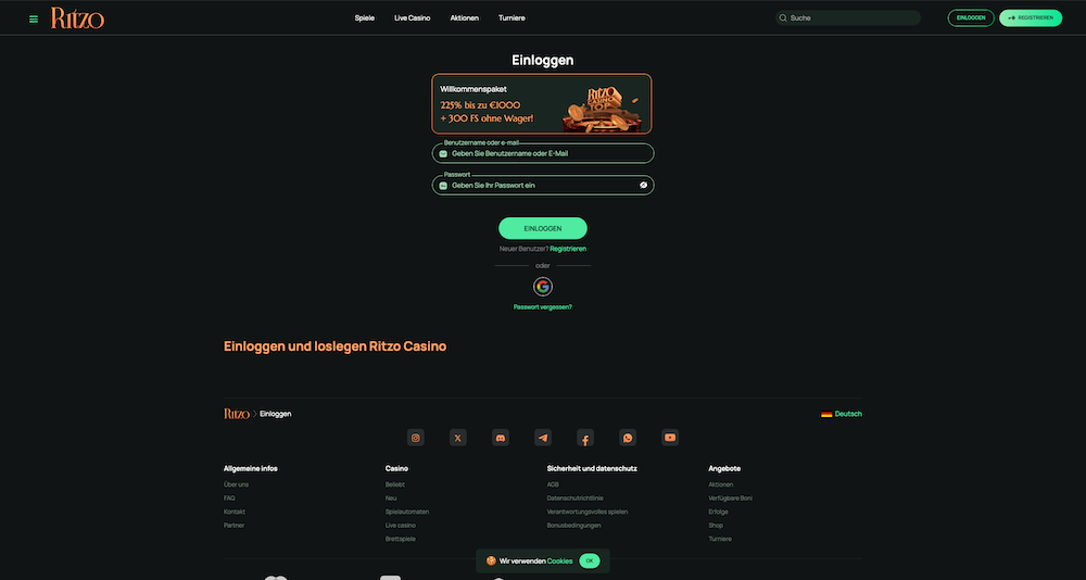 80723 Ritzo Login