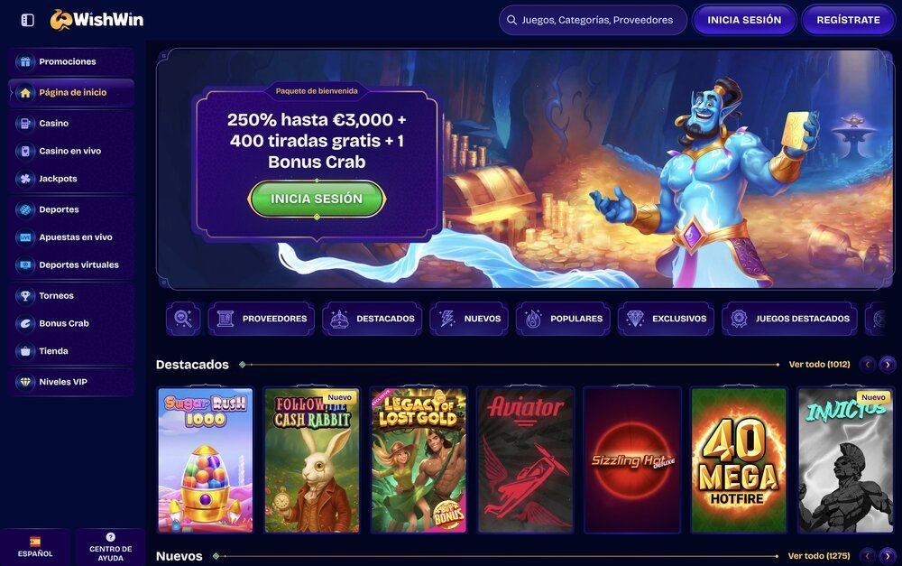 WishWin aplicación