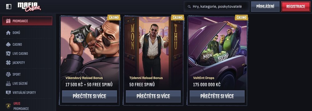 MafiaCasino free spiny