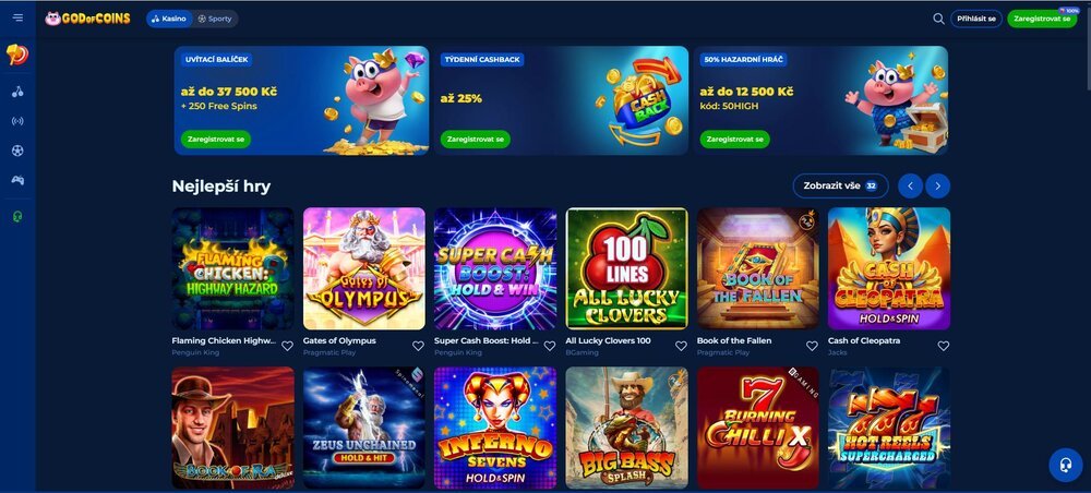 god of coins casino