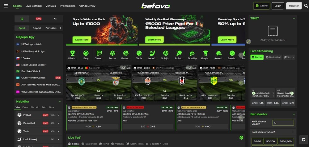 Betovo sportsbook