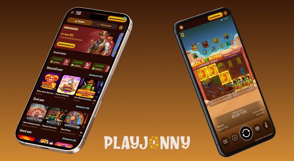 Náhled responzivního rozhraní webu v online casinu PlayJonny