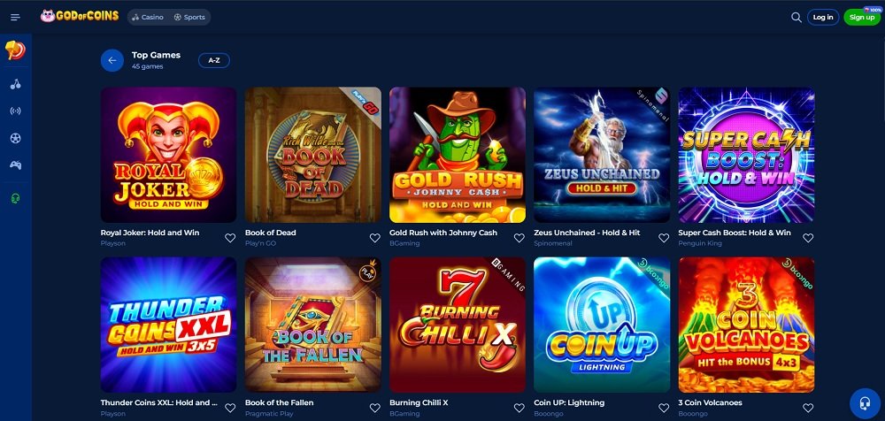 God of Coins slots