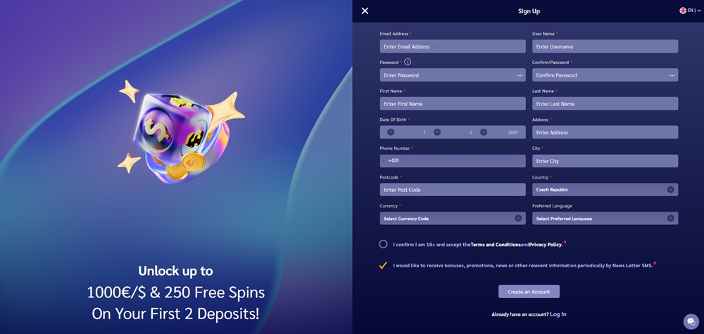 ShinyWilds registration