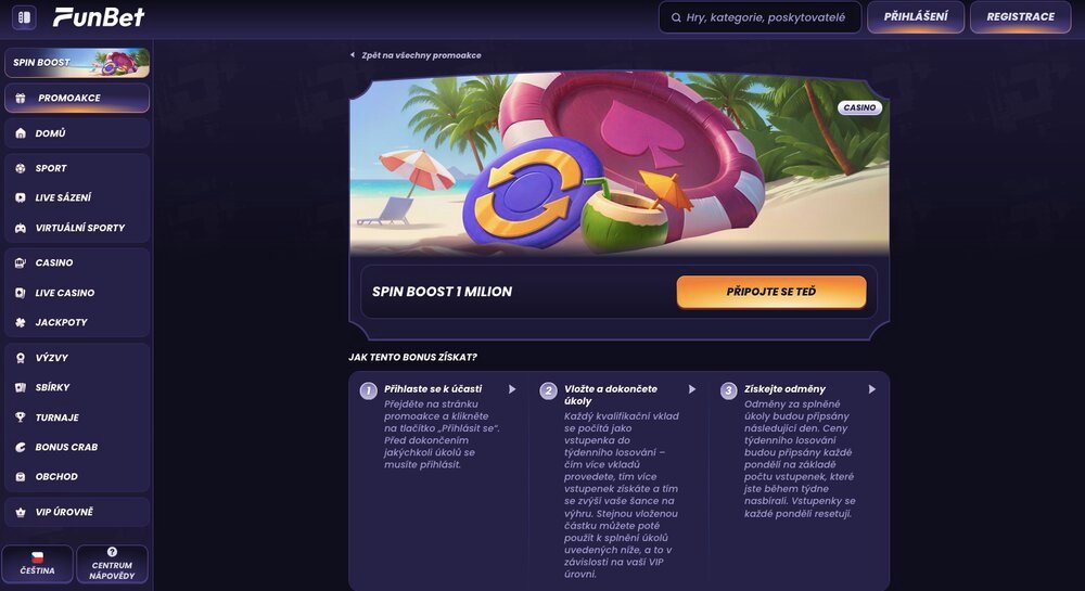 FunBet spin boost