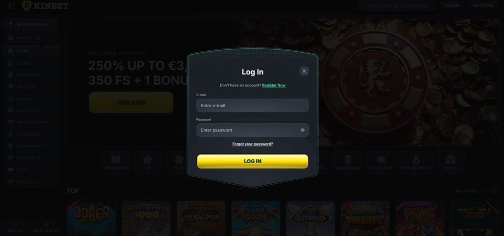 Kinbet login