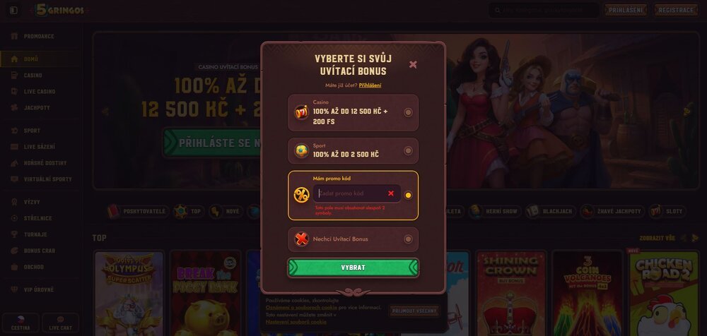 Código promocional de 5Gringos