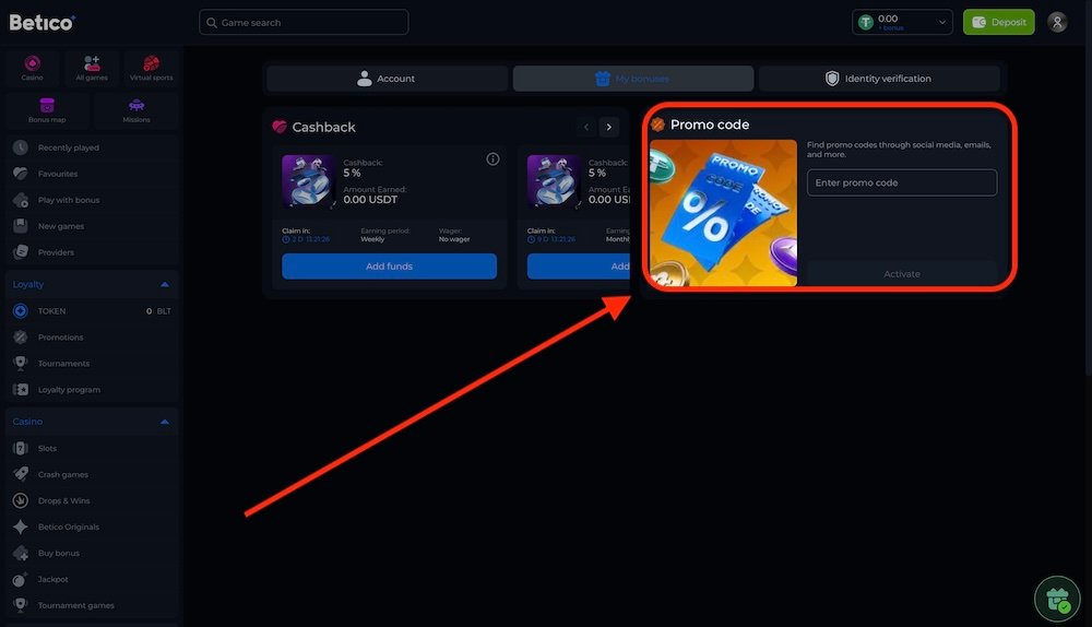 Betico Promo-Code