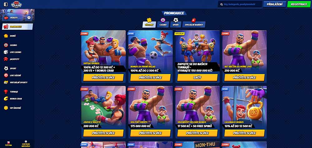 Lze získat v casinu BigClash no deposit bonus?