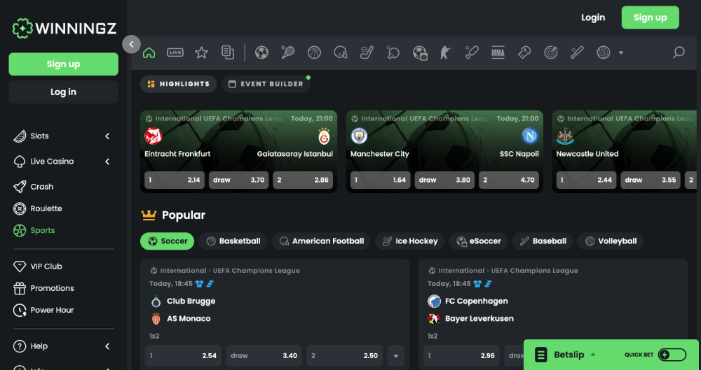 Sázková kancelář Winningz