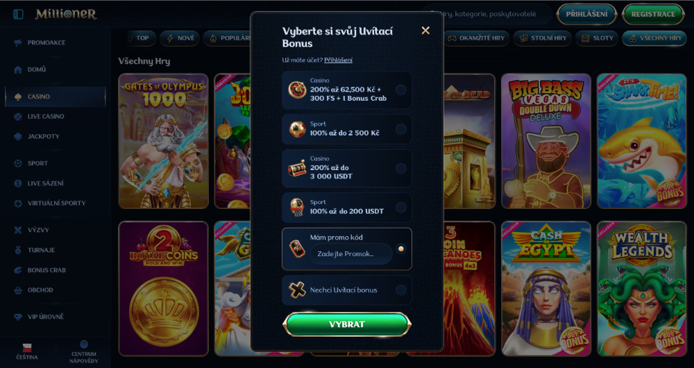 Código promocional de Millioner