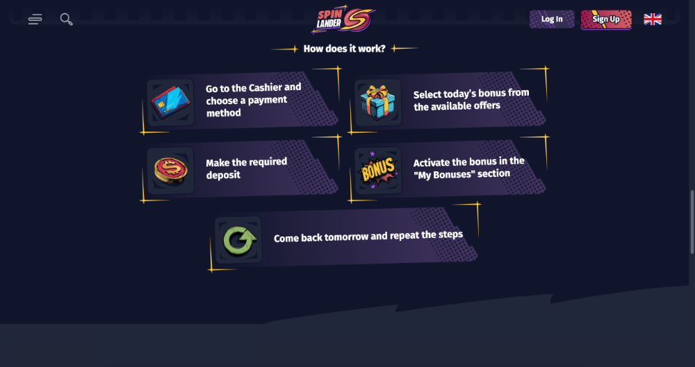 No deposit bonus v casinu Spinlander