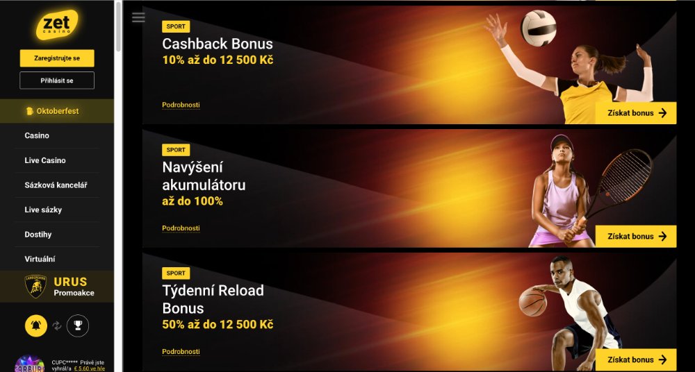 ZetCasino bonusy [říjen 2025]