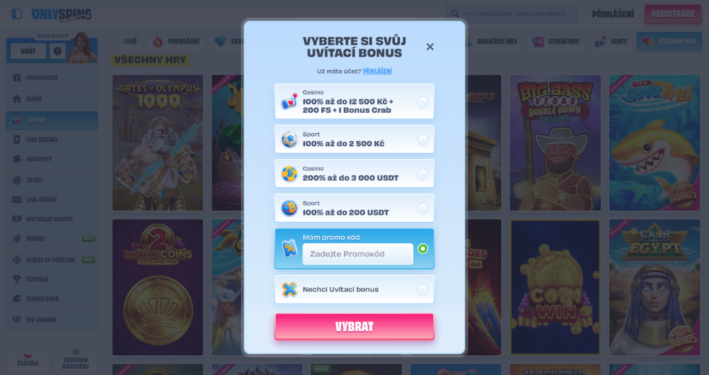 OnlySpins promo code