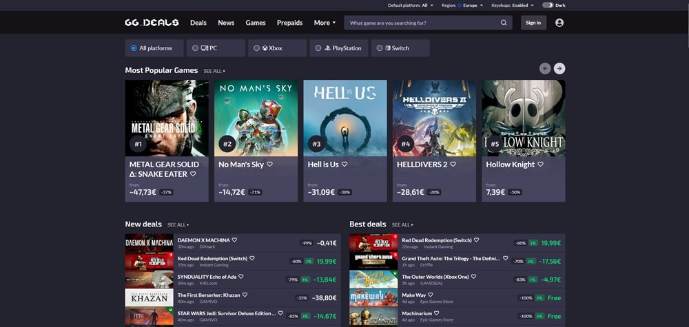 Chcete ušetřit při nákupu videoher, zkuste srovnávač cen GG.deals