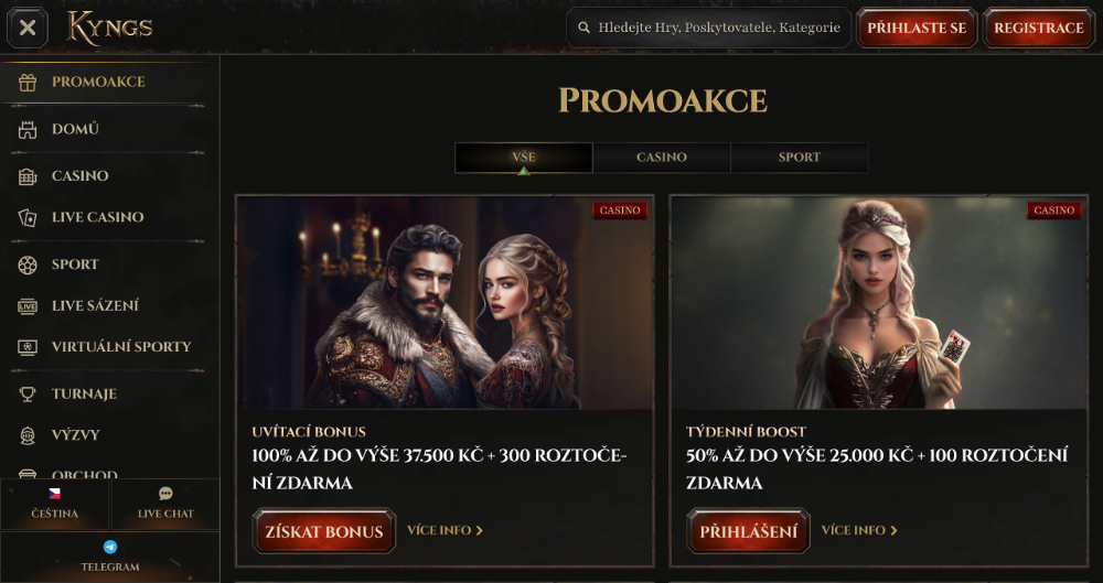 Kyngs bonusy [říjen 2025]