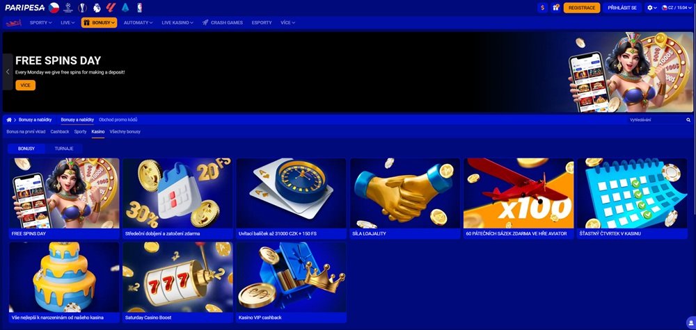 PariPesa free spins září 2025