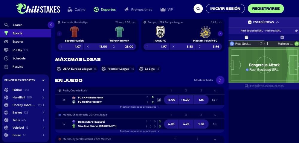 ChiliSTAKES casa de apuestas