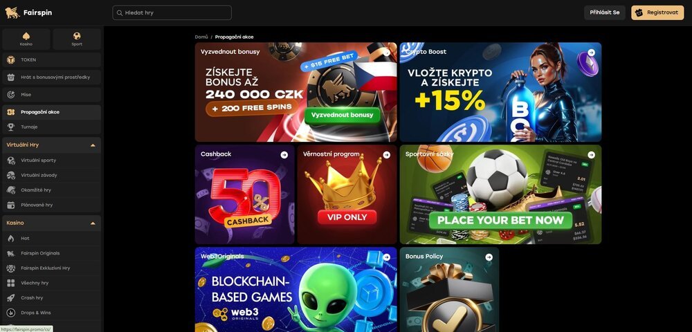 fairspin promoakce září