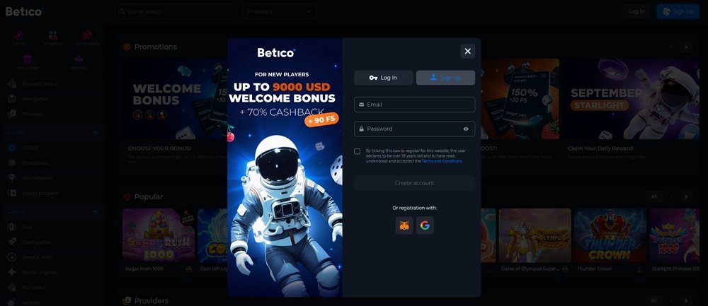 Betico registration