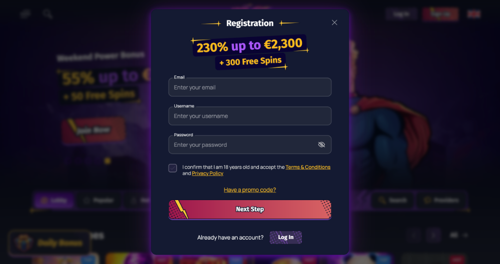 Spinlander registrace [Kompletní návod na založení nového účtu]