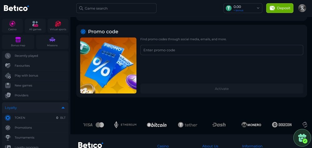 Betico promo code