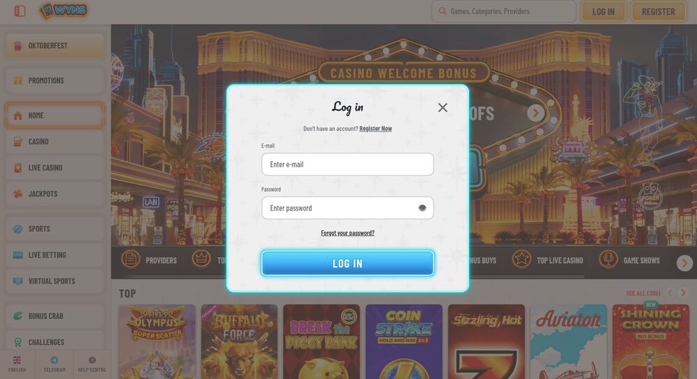 Wyns login