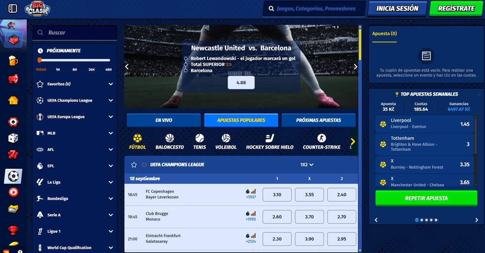 BigClash casa de apuestas