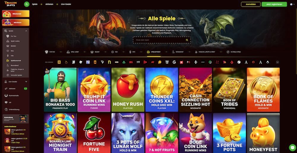 Dragon Slots Spielautomaten