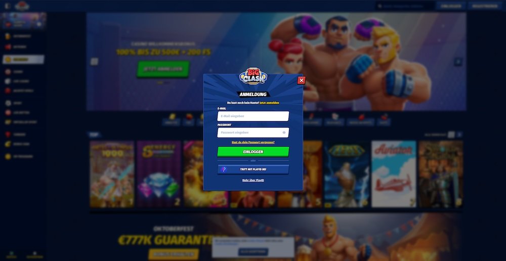 BigClash Anmeldung