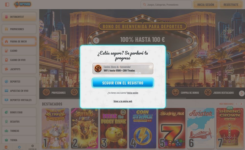 Wyns registro