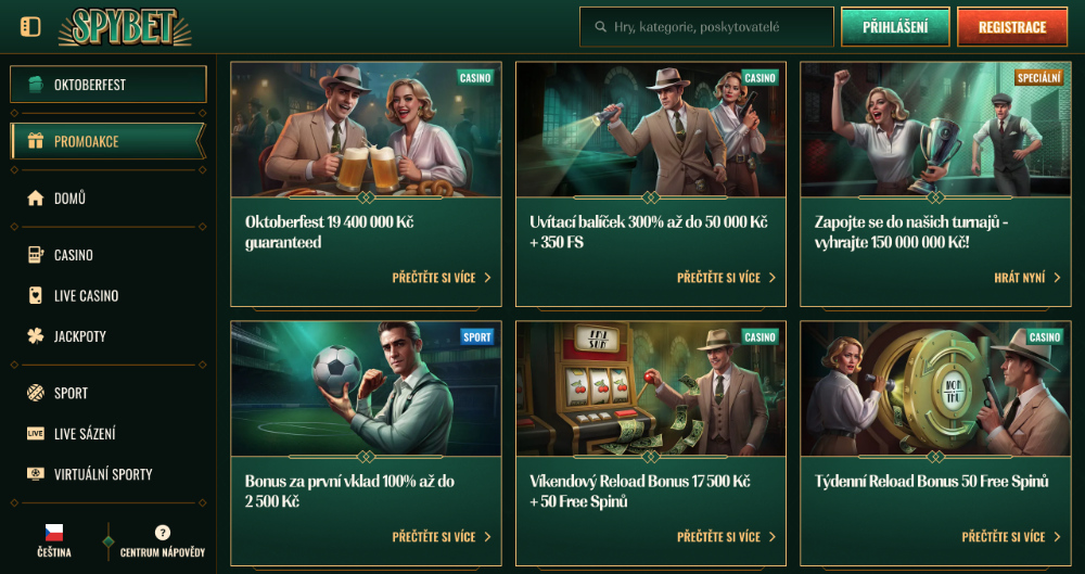 Spybet bonusy [říjen 2025]