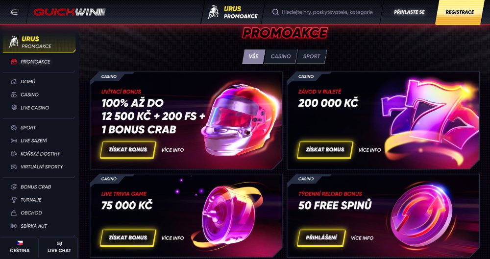 Lze získat v casinu QuickWin no deposit bonus?