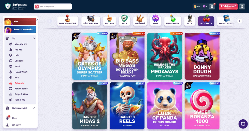 Safecasino slots [Overview of top slots] intro