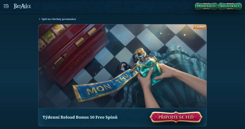BetAlice free spiny