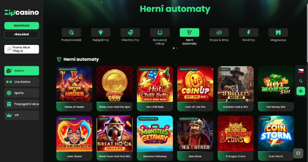 Zipcasino automaty [Přehled TOP automatů] úvodní