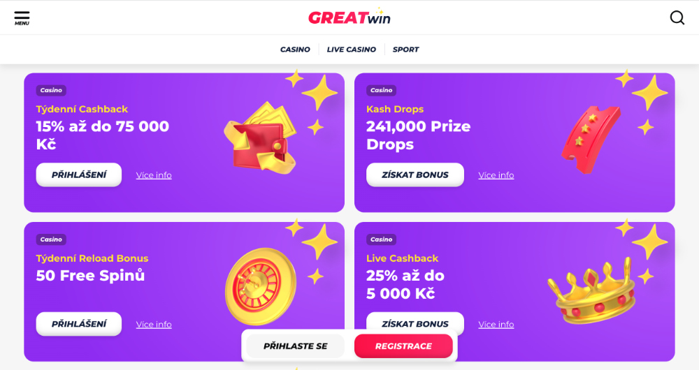 Kann man im Casino GreatWin einen No-Deposit-Bonus erhalten?