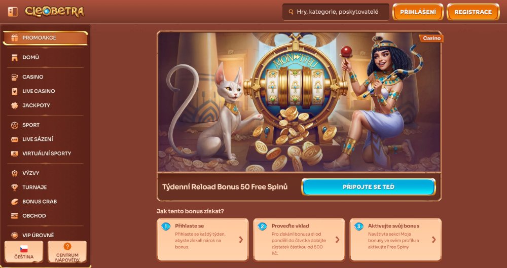 Cleobetra free spins [říjen 2025]
