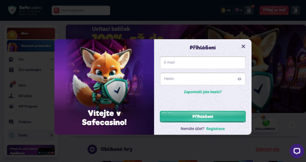 Safecasino login