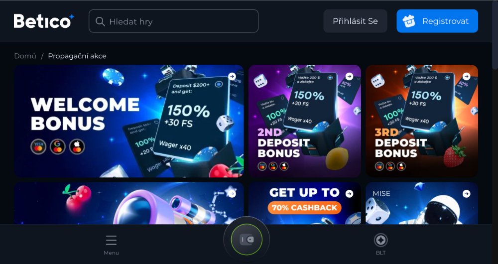 Betico free spins [říjen 2025]